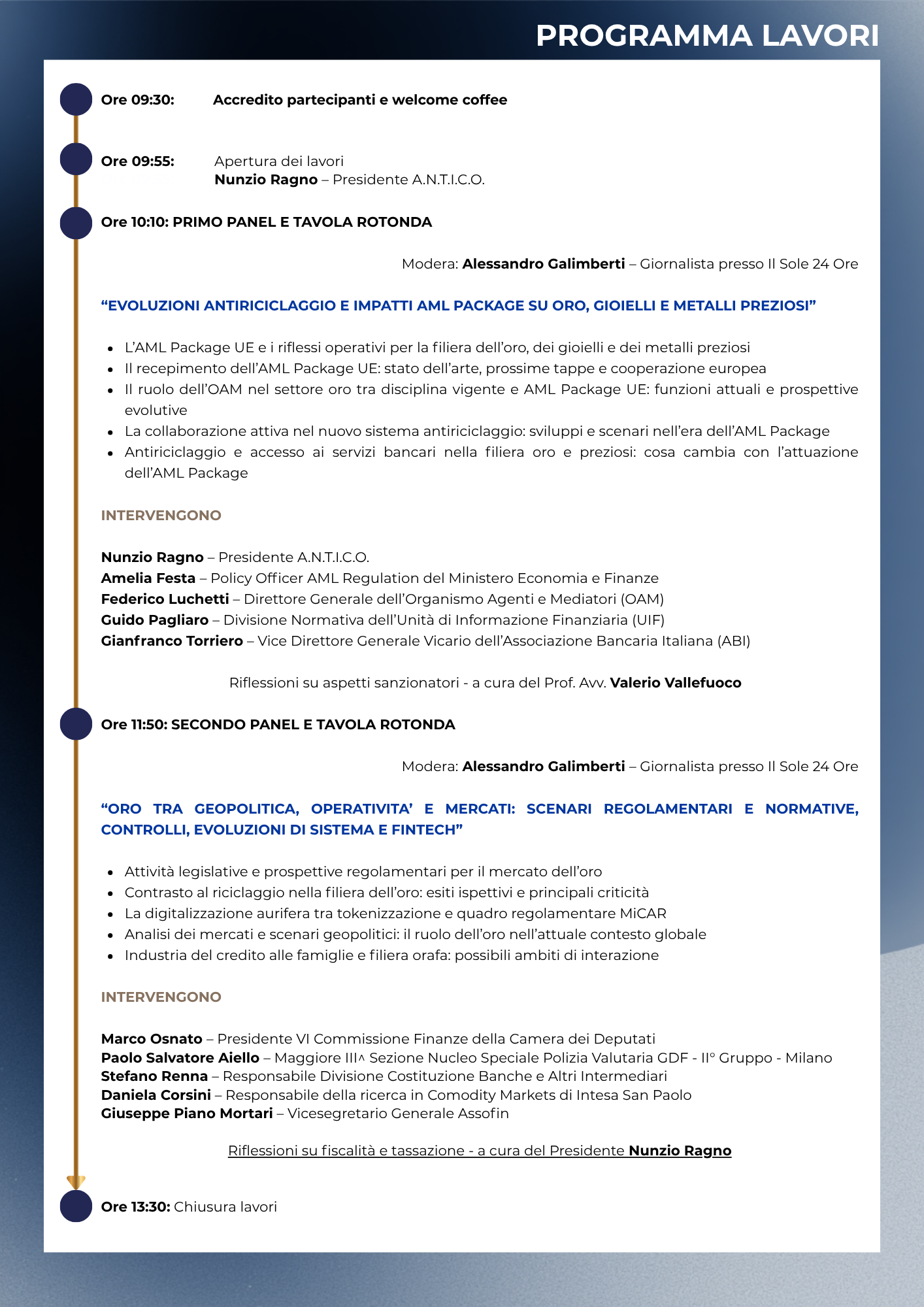 AGENDA CONVEGNO MILANO 11 GIUGNO